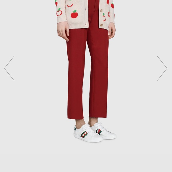 Gucci Ace Studded Leather Sneaker - Picture 4 of 16